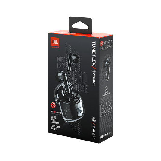 JBL Tune Flex Ghost Edition - Black Ghost - True wireless Noise Cancelling earbuds - Detailshot 10 image number null